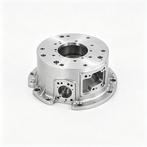 Fabrication sur mesure OEM par usinage CNC 5 axes 3D pour boîtiers de bride en aluminium complexes, usinage de précision par fraisage et tournage multi-cavités - Product Image 1