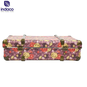 <b>Vintage</b> printed paper carrying case with handle wholesale, recyclable cardboard gift <b>box</b>, children's mini carrying case - Product Image 5