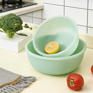 Colador y escurridor de verduras, herramienta de almacenamiento de cocina, cesta de drenaje de silicona, cesta para lavar frutas y verduras - Product Image 5