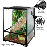 Vivarium pour reptiles Reptizoo Popular Classics 120 Gallons à ouverture frontale, en aluminium et verre, design écologique et durable, personnalisable