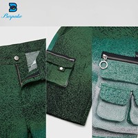 Shorts cargo personnalisés pour hommes, style vintage, jacquard, multi-poches, dégradé, streetwear, vente en gros
