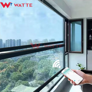 หน้าต่างยกไฟฟ้าดีไซน์ทันสมัยประตูกิโยตินแบบเลื่อนได้แนวตั้งใหม่สำหรับระเบียงบ้านกระจกอลูมิเนียม - Product Image 2