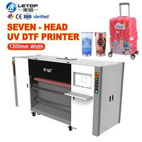 Impresora Digital de Etiquetas LETOP Factory de 1300 mm, Automática, Multifuncional, con Tecnología UV DTF, de Rollo a Rollo, para Transferencia de Etiquetas con Tinta