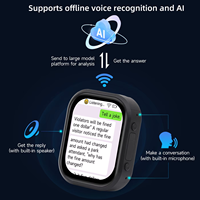 Waveshare ESP32-S3 Carte de développement de montre tactile AMOLED 2,06 pouces avec codec audio intégré, prend en charge le chat vocal IA DeepSeek, 32 Mo de mémoire Flash