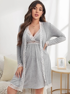 <span class=keywords><strong>Ensemble</strong></span> <span class=keywords><strong>de</strong></span> pyjama <span class=keywords><strong>de</strong></span> maternité en dentelle, robes <span class=keywords><strong>de</strong></span> maternité, vêtements <span class=keywords><strong>de</strong></span> grossesse pour femmes - Product Image 3