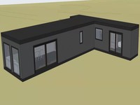 Personnalisable DIY Modulaire De Luxe 3 Chambres Villa Économique Préfabriqué Granny Flat House Plans Facile Assemblage Panneau Sandwich