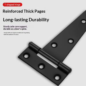 Bisagra en T de Acero Laminado en Frío de Alta Resistencia para Uso en Exteriores, con Gran Ángulo de Apertura, para Puertas de Madera, Cercas y Graneros - Product Image 2