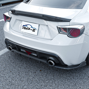 สปอยเลอร์หลัง AMP-Z สำหรับ Subaru BRZ Toyota GT86 Scion FR-S ปี 2013-2020 สีดำ Piano Black ลายคาร์บอนไฟเบอร์ ผิวด้าน - Product Image 2