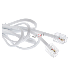 Câble téléphonique avec connecteurs RJ11 6P2C et gaine en PVC pour téléphones fixes - Product Image 6