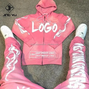 Sudaderas con Capucha y Cremallera para Hombre, Talla Grande, Estilo Urbano, Lavado Ácido, con Estampado Gráfico y Logotipo Personalizado - Product Image 1