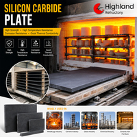 Plaque en céramique B4C RSiC 98,5% 1650 ° C pour four à alumine - Conductivité thermique 100W/mK et résistant à l'oxydation
