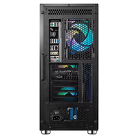 Boîtier d'ordinateur ATX personnalisé-Plastique ABS avec maille et bande ARGB, verre trempé gauche, pour les amateurs de DIYPC, certifié CE
