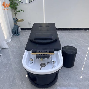 Camilla de Masaje Profesional de Lujo Multifuncional de Madera para <span class=keywords><strong>Spa</strong></span> Capilar, Salón de Belleza, Lavado de Cabello Tailandés y Cama de Champú - Product Image 5