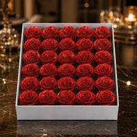 Handgemaakte glitter kunstmatige roos 7cm met plastic steel voor bruiloft, feest, Moederdag decoratie