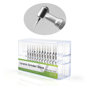 Fresa Blanca para Pulido de Composite Dental de Baja Velocidad, Forma de Cono Redondo - Product Image 2