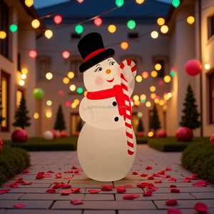 Christmas Snowman Ornaments Plastic Christmas Snowman Statues Creative Home and <b>Holiday</b> Decorations - Product Image 5