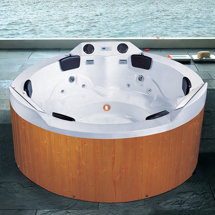Commercial chinese outdoor chinese outdoor round hot tub