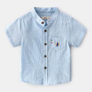Camiseta de Algodón a Cuadros para Niños, con Botones, Cuello Alto, Personalizada, de un Proveedor Chino - Product Image 3