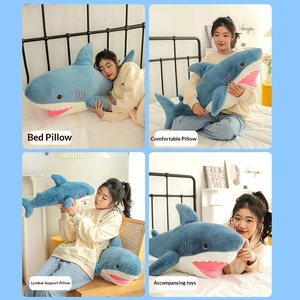 Peluche <span class=keywords><strong>de</strong></span> <span class=keywords><strong>Tiburón</strong></span> Ultra Suave <span class=keywords><strong>de</strong></span> Piel <span class=keywords><strong>de</strong></span> Conejo, Muñeco <span class=keywords><strong>de</strong></span> Peluche Súper Suave, Almohada para Abrazar, Relleno <span class=keywords><strong>de</strong></span> Algodón PP, Animal <span class=keywords><strong>de</strong></span> Peluche para Aliviar el Estrés, Unisex - Product Image 2