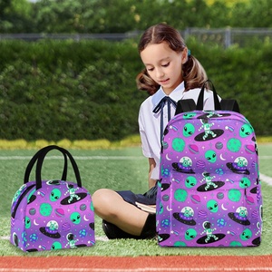 Halloween Wholesale Customized <b>Cute</b> Cartoon Design Child Portable Reusable Lunch Bag Backpack Sets - Product Image 6