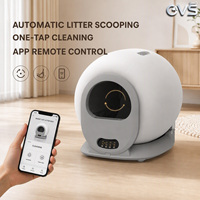 Litière pour chat intelligente OVS à nettoyage automatique, contrôle WiFi via application, capteur anti-pincement, grande capacité 65L, fonctionnement silencieux