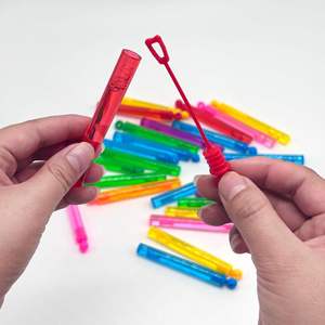 Baguettes à bulles miniatures pour enfants, petites baguettes à bulles en plastique, jouets cadeaux pour tout-petits, anniversaire, été, plage, piscine, camping, fête - Product Image 3