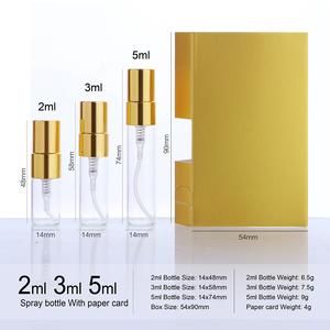 SUMEEAR Flacons de parfum portables miniatures en verre plat de 2 ml à 5 ml avec bouchon pulvérisateur, flacons cosmétiques rechargeables - Product Image 2
