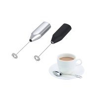 Mousseur à lait portatif en acier inoxydable écologique à piles, fouet mélangeur de boissons, accessoires de café, fabrication chinoise