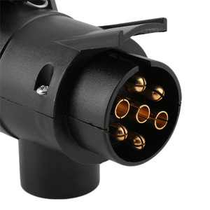 European Style Trailer <b>Plug</b> 7 Pin To 13 Pin <b>Adapter</b> Ea1732 With Locking Cover For Towing Connection - Product Image 4
