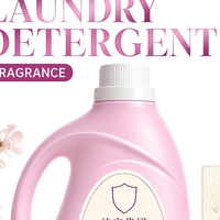 Détergent à lessive en bouteille à boucle gauche, dégradé rose profond, 3000 bouteilles 0,9 USD, 5000 bouteilles 0,8 USD, 10000 bouteilles 0,7 USD