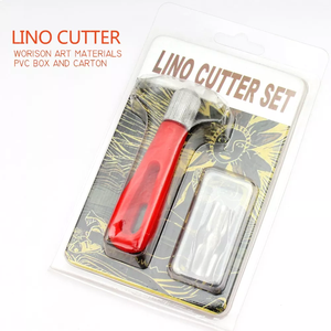 Vente chaude <span class=keywords><strong>Lino</strong></span> Cutter Set Tampon En Caoutchouc Outils De Sculpture Linoléum Cutter 5 Assortiment Pour Fournitures D'art - Product Image 4