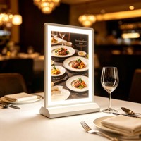 Cadre publicitaire LED éclairé pour comptoir de magasin, boîte lumineuse de bureau ultra-mince