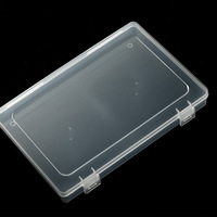 Boîte de rangement portable transparente anti-poussière grande capacité pour faux ongles, présentoir pour manucures