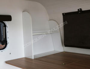 Remolque de Camping Ligero Tipo Lágrima Conquer Falcon a Precio de Fábrica con Cocina Exterior para Viajes - Product Image 4