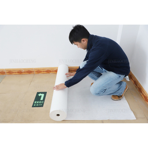 Biểu Tượng Tùy Chỉnh Kích Thước Trọng Lượng Trắng Sàn Bảo Vệ Phim Tự Dính Tầng Bảo Vệ Bìa Cho Di Chuyển, Sơn Và Xây Dựng - Product Image 2