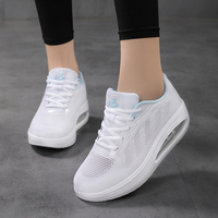 Baskets décontractées légères et respirantes pour femmes 2025, à lacets, style court, tendance mode, semelle extérieure en caoutchouc antidérapante, pour la marche