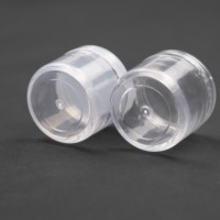 Pot cosmétique vide en plastique PS transparent de 3g, 5g, 6g, 7g, 8g, 10g, 15g, 20g, 30g, 50g pour poudre de paillettes pour ongles