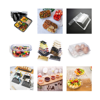 Mesin Thermoforming Plastik Otomatis Kecepatan Tinggi untuk Wadah Makanan Biodegradable Kecil Bahan PP/PS/PVC Bertenaga Motor