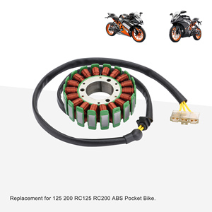 Goofit 18 cực xe máy Magneto <span class=keywords><strong>Stator</strong></span> cuộn dây cho voor KTM Duke 125 200 RC 125 200 rc125cc rc200cc động cơ phụ tùng - Product Image 5
