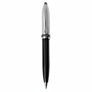 0.5 mm Brass Ballpoint Pen Eco-Friendly Click Pen with Chrome/Black <b>Metal</b> <b>Roller</b> for Writing & Gifts - Product Image 2