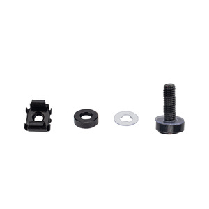 M5 Black Cage Nut With Screw For <b>Network</b> <b>Cabinet</b> Mounting Metal Hardware - Product Image 3