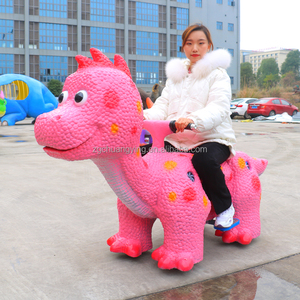 Las niñas montan en Pink Dinosaur Scooter para niños <span class=keywords><strong>Spot</strong></span> - Product Image 1