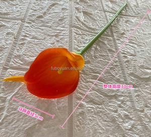 E-día de San Valentín decorar flor boda <span class=keywords><strong>tulipanes</strong></span> PU artificial púrpura flores blancas tulipán falso para la Decoración de mesa del hogar - Product Image 6