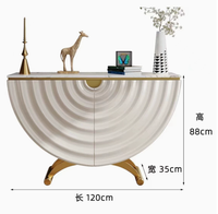 Meubles de maison modernes, design simple, table d'entrée avec rangement, table console en marbre pour couloir, salon, tables consoles