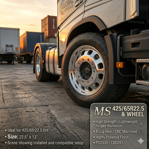 <span class=keywords><strong>Jante</strong></span> de camion en aluminium forgé 22,5 13, robuste et légère, pour bus et remorque - Product Image 2
