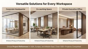 FlexSpace 2024 nouveaux séparateurs de pièces commerciales <span class=keywords><strong>cloison</strong></span> de bureau en aluminium verre meubles de bureau <span class=keywords><strong>cloison</strong></span> insonorisée - Product Image 6
