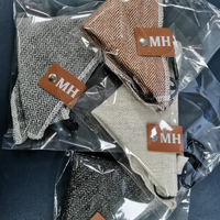 Bandana en coton uni pour chien, Bandana de noël avec Logo pour animaux de compagnie, écharpe pour chiot et chat, accessoires