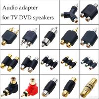 Adaptateur de connecteur RCA femelle vers RCA femelle plaqué or pour câble audio-vidéo