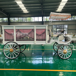 ZOWN 4WD Silent Electric Hearse 60V 80A Battery Solid Wheels <b>Pink</b> Curtain - Product Image 5