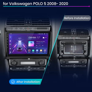 Junsun V1 EU Stock CarPlay per VW <span class=keywords><strong>POLO</strong></span> 5 Android Auto Auto di navigazione Radio per VW <span class=keywords><strong>Volkswagen</strong></span> <span class=keywords><strong>POLO</strong></span> 5 berlina 2008 2020 unità principale - Product Image 2